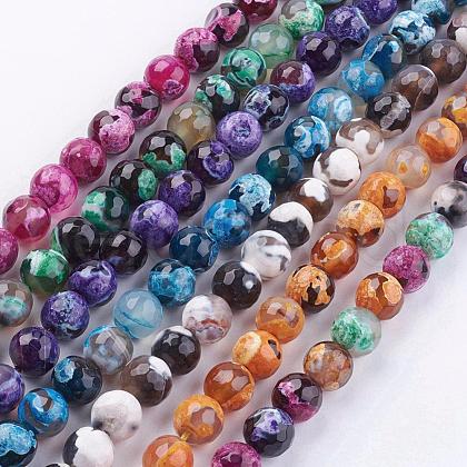 Natural Agate Beads Strands G-E399-01A-1
