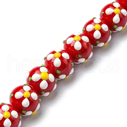 Handmade Lampwork Beads Strands LAMP-A154-05D-1