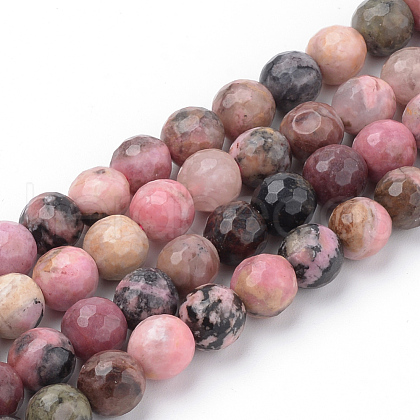 Natural Rhodonite Beads Strands X-G-Q462-108-4mm-1