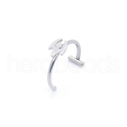 Anti-Tarnish 304 Stainless Steel 20 Gauge Fake Lip Rings Piercing Jewelry WGC994D-13-1