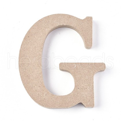 Letter Unfinished Wood Slices DIY-WH0162-62G-1