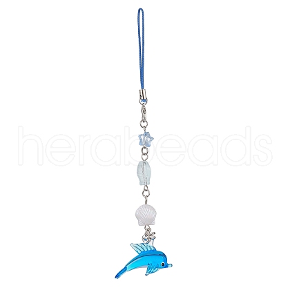 Acrylic Mobile Phone Straps HJEW-JM02574-1