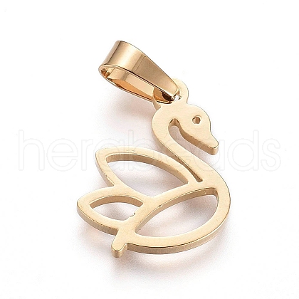 304 Stainless Steel Pendants STAS-I130-07G-1