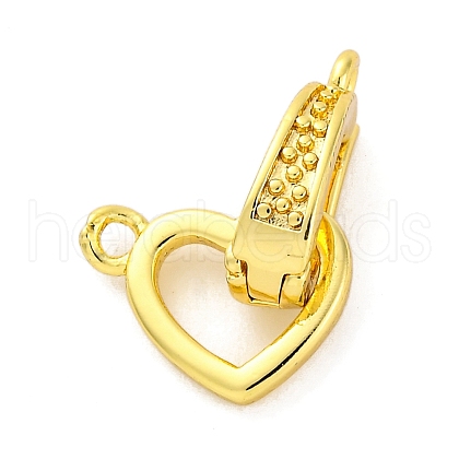 Brass Fold Over Clasps KK-Z078-38G-1