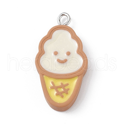 Opaque Resin Imitation Food Pendants RESI-D064-03P-15-1