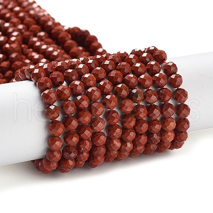 Natural Red Jasper Beads Strands G-J400-E15-02-1