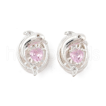Rack Plating Brass Micro Pave Cubic Zirconia Beads KK-F879-01S-01-1