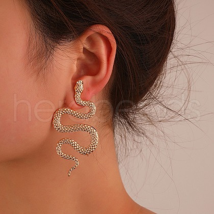 Alloy Stud Earrings EJEW-R021-03KCG-03-1