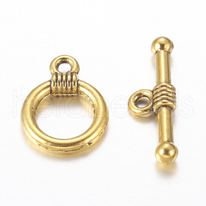 Tibetan Style Alloy Toggle Clasps X-GLF0034Y-1