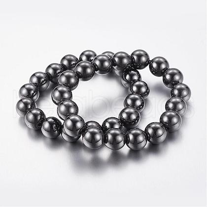 Good Valentines Day Gifts for Him Stretchy Magnetic Synthetic Hematite Bracelet IMB001-1