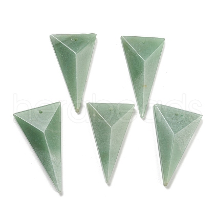 Natural Green Aventurine Pendants G-Q006-08A-1