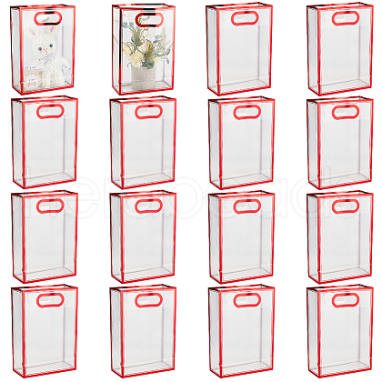 Rectangle Plastic Transparent Gift Bags ABAG-WH0048-21B-1
