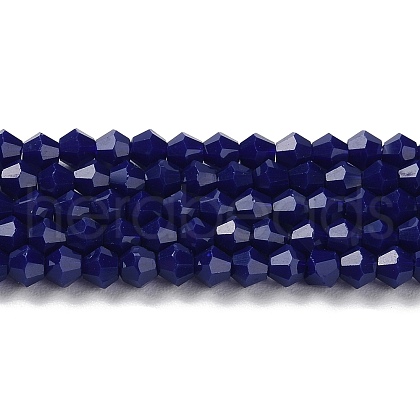 Opaque Solid Color Imitation Jade Glass Beads Strands EGLA-A039-P4mm-D10-1