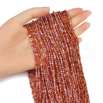 Natural Red Agate Beads Strands G-RM2025-B32-1