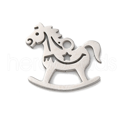 Anti-Tarnish 201 Stainless Steel Charms STAS-Q015-12P-1