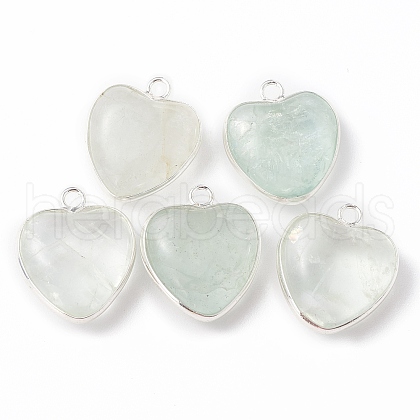 Natural Green Fluorite Pendants G-C005-01S-19-1