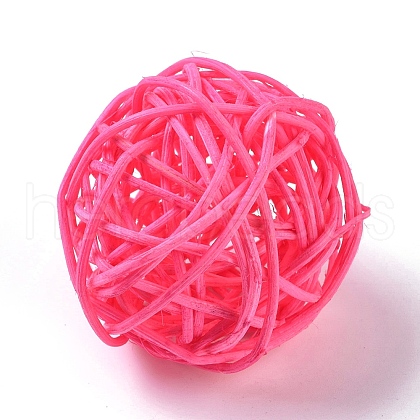 Wicker Rattan Balls AJEW-CJC0001-02L-1