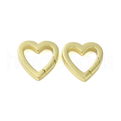 Brass Spring Gate Rings KK-B089-06G-1