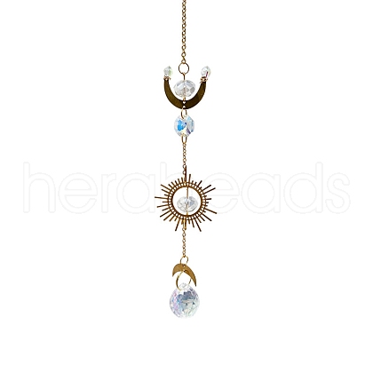 Crystal Glass Sun Catcher Pendant PW-WG88E45-05-1
