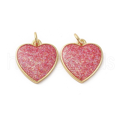 Brass Enamel Pendants KK-S525-11G-A-1