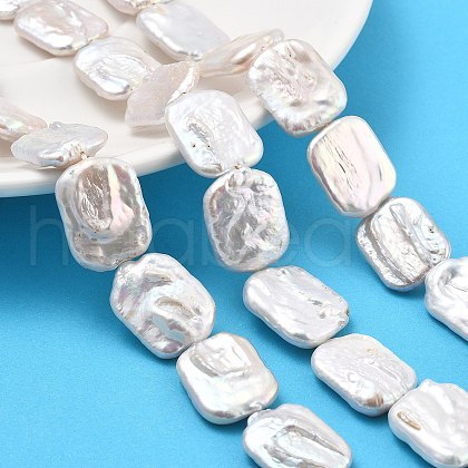 Natural Baroque Keshi Pearl Beads Strands PEAR-P064-01F-03A-1