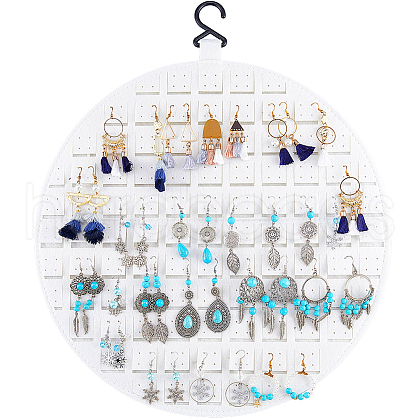 Polyester Wall-Mounted Jewelry Hanging Rolls AJEW-WH20002-23B-1