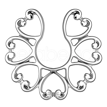 Stainless Steel Flower Clip On Nipple Rings WG76523-03-1