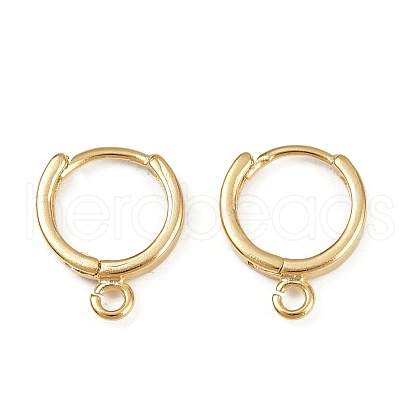 Brass Hoop Earring Findings KK-P310-26B-G-1