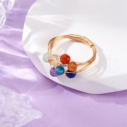 Gemstone Rings RJEW-TA00200-1