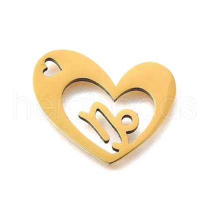 201 Stainless Steel Pendants STAS-A116-01G-10-1