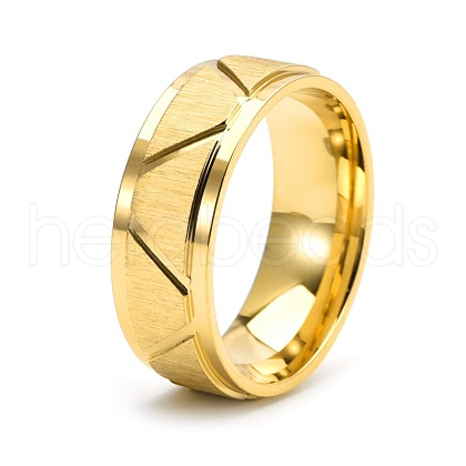 Stainless Steel Chunky Rings PW-WGDA1DB-05-1