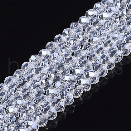 Electroplate Glass Beads Strands EGLA-A034-T10mm-A08-1