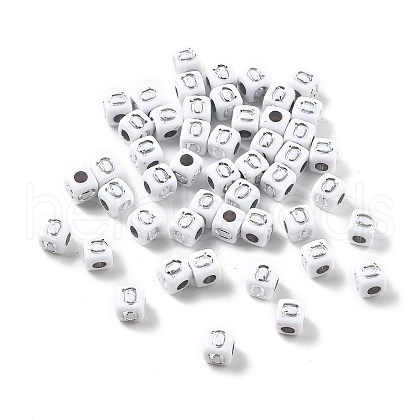 Opaque Acrylic Beads OACR-D282-06Q-1