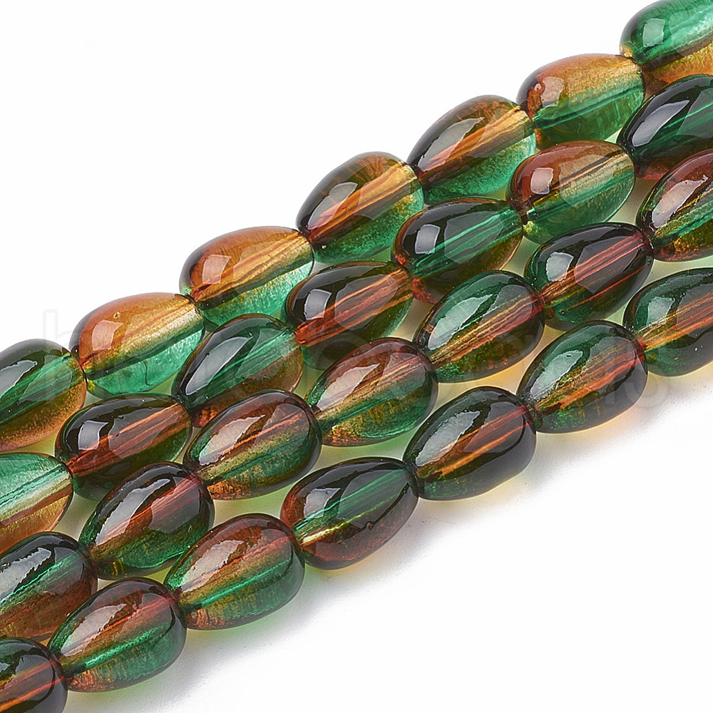 Wholesale 1 Strand Baking Paint Glass Beads for Handcrafted Bracelets