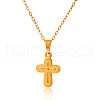 Stainless Steel Religion Cross Pendant Necklaces for Women GI0584-2-2