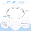 Unicraftale 5Pcs 304 Stainless Steel Wire Wrap Bangles Making MAK-UN0001-51-5
