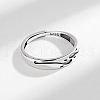 925 Sterling Silver Adjustable Finger Rings for Man FS-WGAB56D-01-3