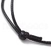 Adjustable Waxed Polyester Cord Bracelet Making AJEW-JB01317-02-3