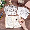 Fingerinspire 4Pcs 4 Style Custom 304 Stainless Steel Cutting Dies Stencils DIY-FG0002-02-3