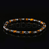 Bohemian Style Natural Tiger  Eye Beads Stretch Bracelets for Men Women JC3583-3