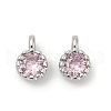 Brass Pave Cubic Zirconia Pendants KK-H204-03P-04-1