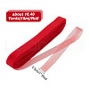 HOBBIESAY 4 Rolls 4 Colors Polyester Gauze Ribbon OCOR-HY0001-14-2