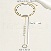 Stainless Steel & Round Plastic Imitation Pearl Toe Ring Anklets for Beach NV4533-2