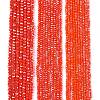 Electroplate Glass Beads Strands EGLA-A044-P4mm-B03-2