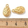 Ion Plating(IP) 304 Stainless Steel Charms STAS-Q334-02G-3