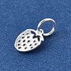 925 Sterling silver Hollow Strawberry Charms STER-D306-02S-2