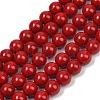 Shell Pearl Beads Strands BSHE-K015-8mm-01-1