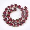 Electroplate Glass Beads Strands X-EGLA-S188-09E-2