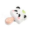 Opaque Panda Resin Cabochons CRES-P037-02D-2
