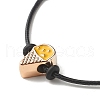 Ice Cream Acrylic Enamel Beads Adjustable Cord Bracelet for Teen Girl Women BJEW-JB07046-6